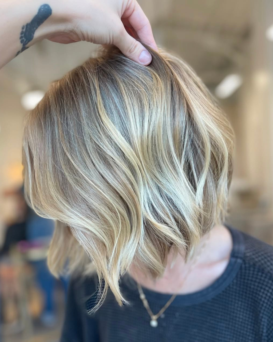 Golden Blonde Bob by Maggie